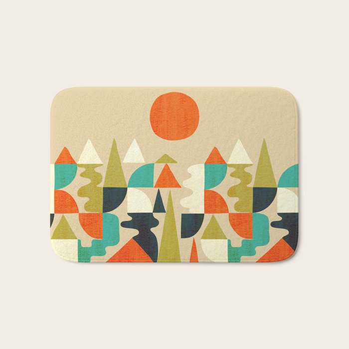 Mountains Hills and Rivers Bath Mat Gallery Image 1