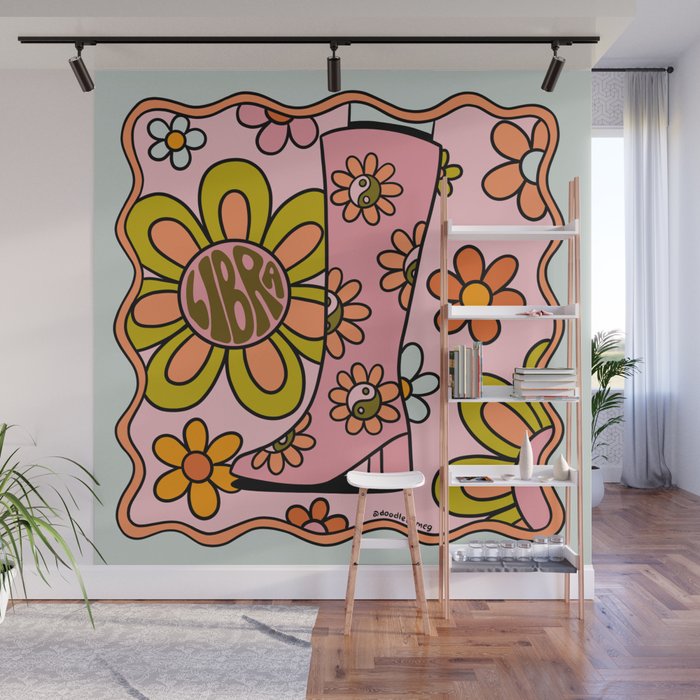 Libra Groovy Boot Wall Mural Gallery Image 1