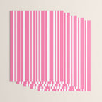 Classic Stripes XXXIII - 90s Barbie Pink Wrapping Paper Gallery Image 3