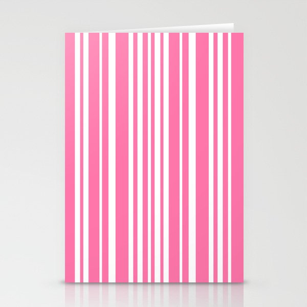Classic Stripes XXXIII - 90s Barbie Pink Stationery Card Gallery Image 2