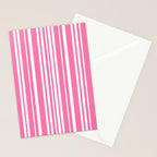 Classic Stripes XXXIII - 90s Barbie Pink Stationery Card Gallery Image 2