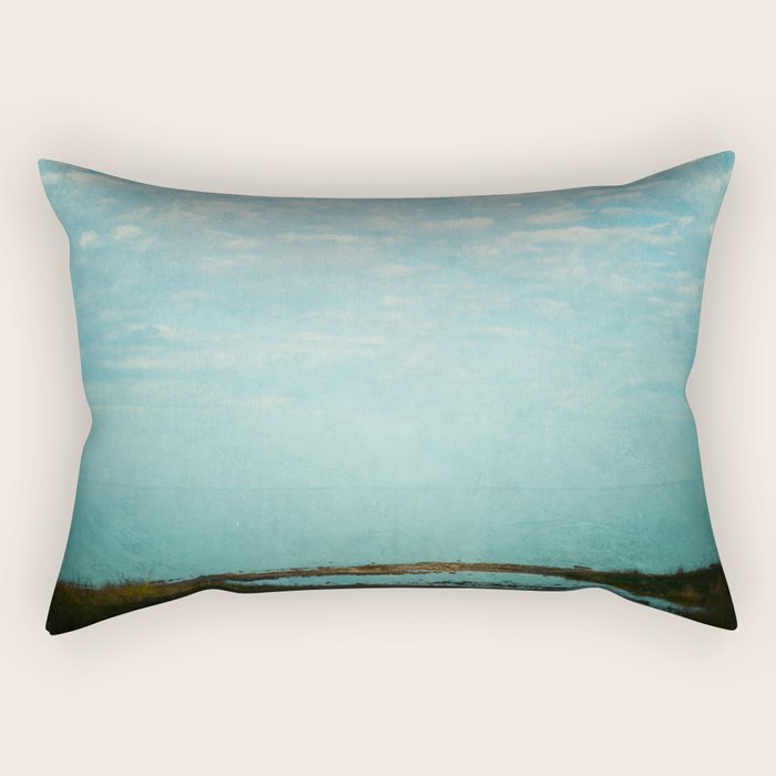 Where Sea and Sky Meet Rectangular Pillow Gallery Image 2