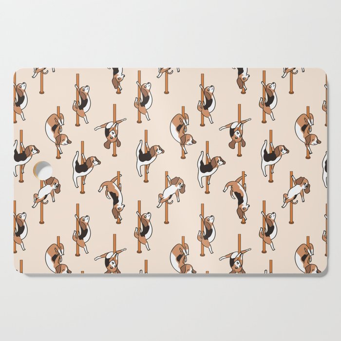 Beagle Pole Dancing Club Cutting Board Gallery Image 1