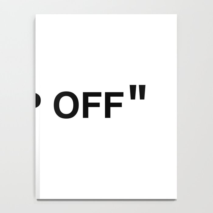 "KEEP OFF" Notebook Gallery Image 4