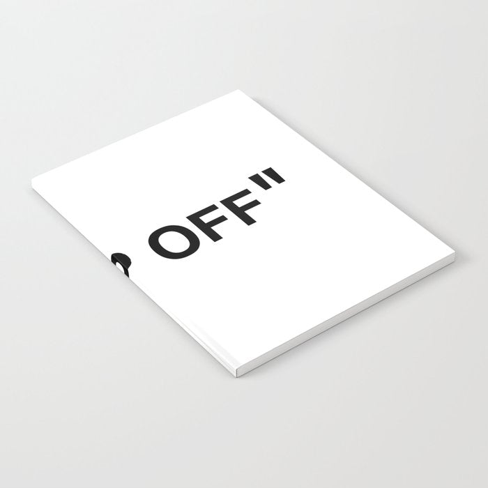 "KEEP OFF" Notebook Gallery Image 2