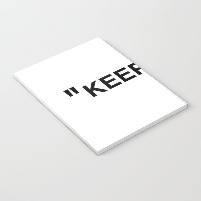 "KEEP OFF" Notebook Gallery Image 3