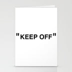 "KEEP OFF" Stationery Card Gallery Image 2