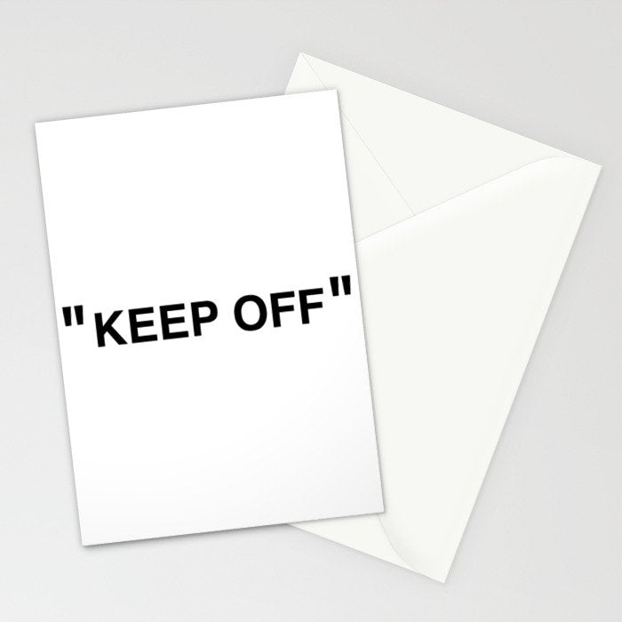 "KEEP OFF" Stationery Card Gallery Image 2