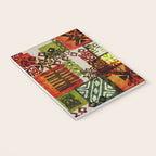 Vintage Hawaii Barkcloth Tapa Beach design Notebook Gallery Image 3