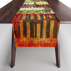 Vintage Hawaii Barkcloth Tapa Beach design Table Runner Gallery Image 1