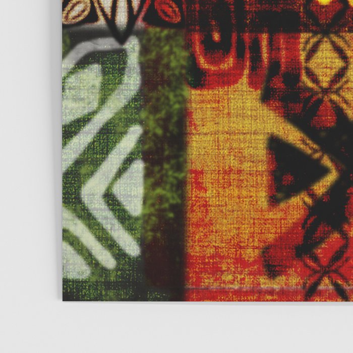 Vintage Hawaii Barkcloth Tapa Beach design Poster Gallery Image 3