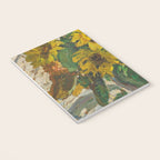 Beautiful still life of sunflowers in a vase portrait floral painting by Dorothea Sharp Notebook Gallery Image 3