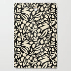 Folk Art Bunnies - black and cream Cutting Board Gallery Image 1