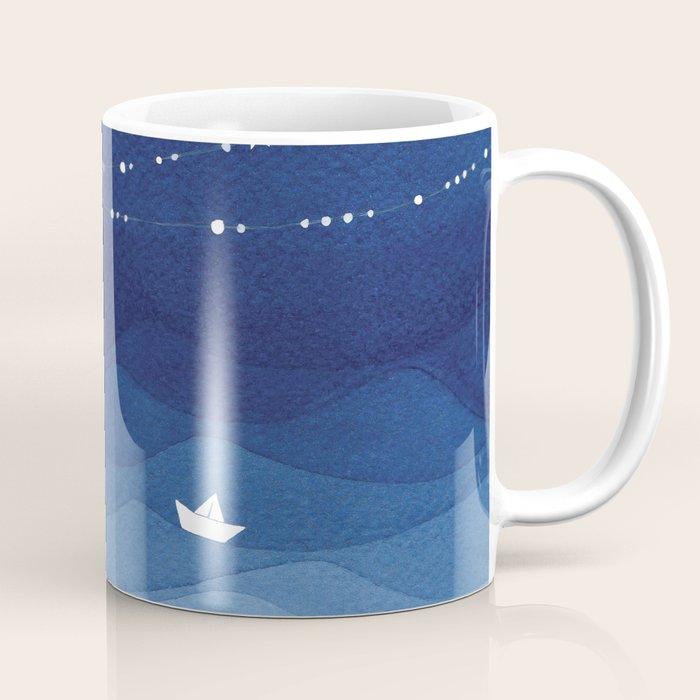 Garland of Stars IV, night sky Coffee Mug Gallery Image 1