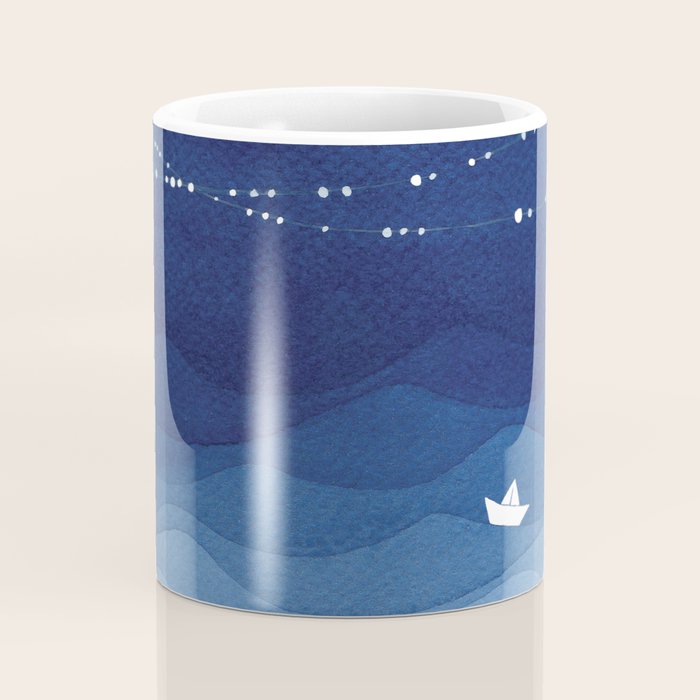 Garland of Stars IV, night sky Coffee Mug Gallery Image 4