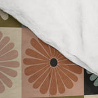 Retro Flowers Check Pattern II Comforter Gallery Image 4