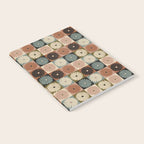 Retro Flowers Check Pattern II Notebook Gallery Image 2