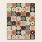Retro Flowers Check Pattern II Notebook Gallery Image 4