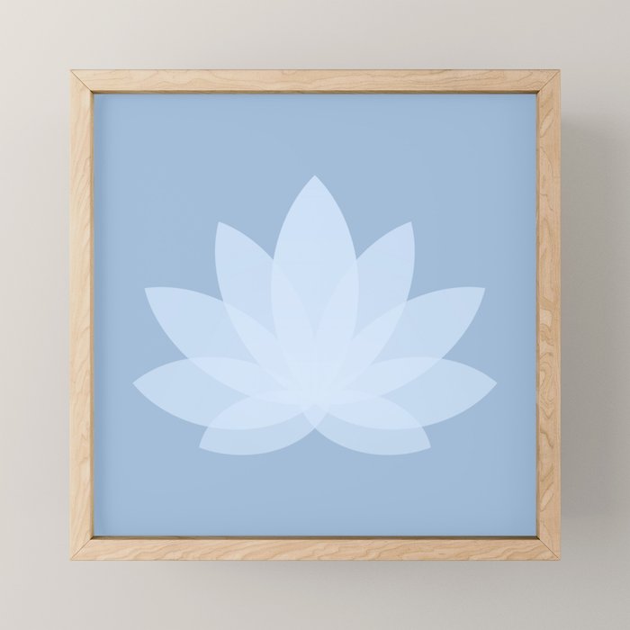 Lotus Flower Minimalism X Mini Art Print Gallery Image 1