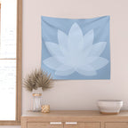 Lotus Flower Minimalism X Wall Tapestry Gallery Image 2