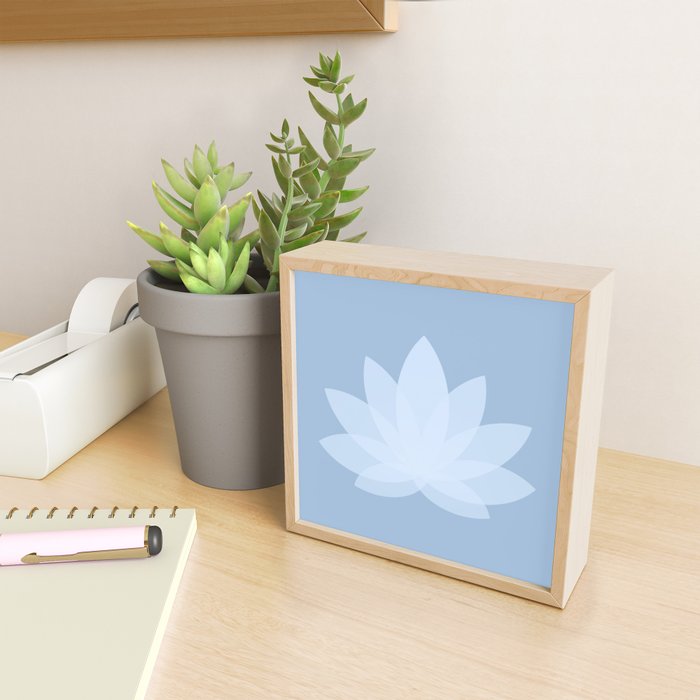 Lotus Flower Minimalism X Mini Art Print Gallery Image 2