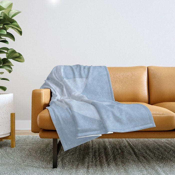 Lotus Flower Minimalism X Throw Blanket Gallery Image 1
