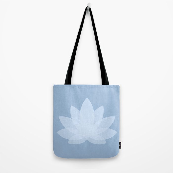 Lotus Flower Minimalism X Tote Bag Gallery Image 2