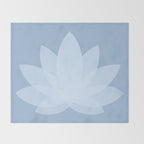 Lotus Flower Minimalism X Throw Blanket Gallery Image 2