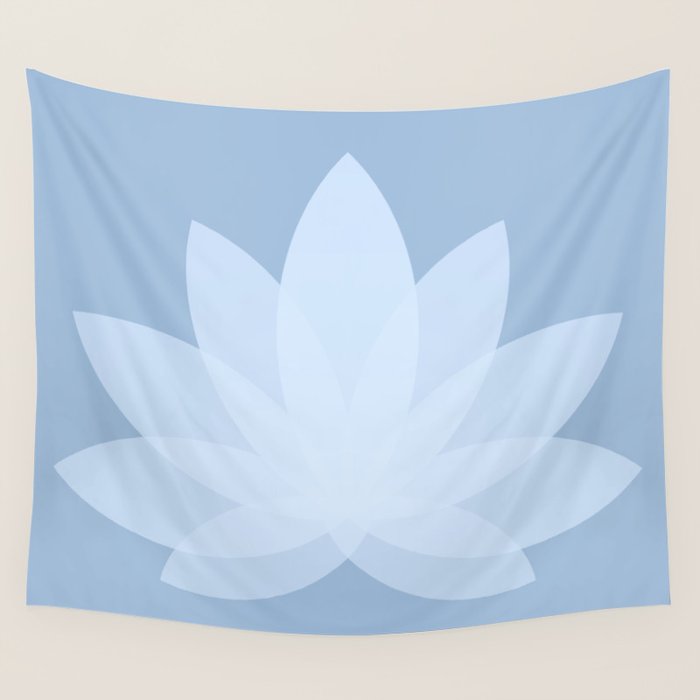 Lotus Flower Minimalism X Wall Tapestry Gallery Image 4