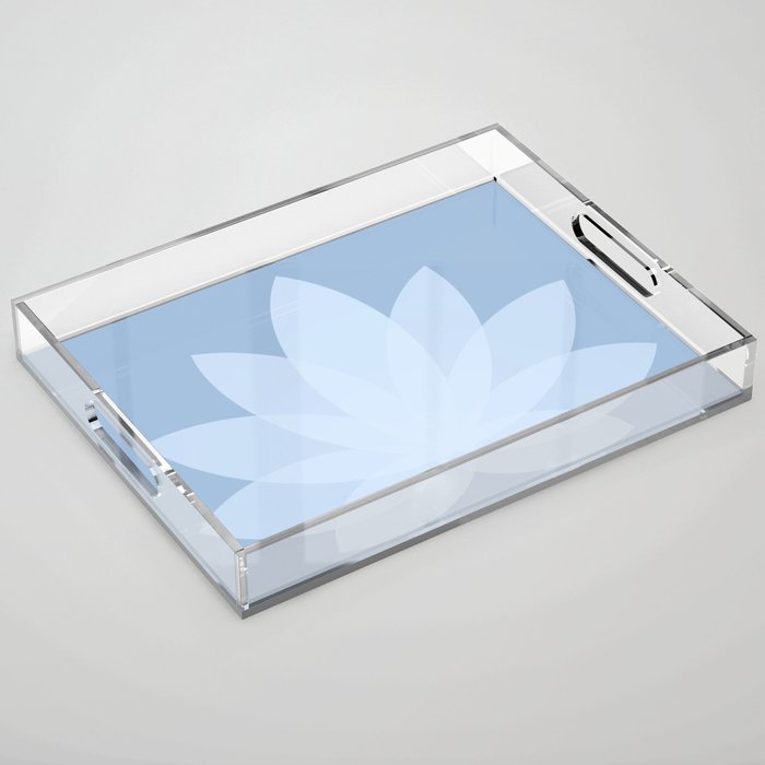 Lotus Flower Minimalism X Acrylic Tray Gallery Image 1