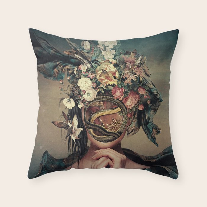 Full of life Throw Pillow Gallery Image 1