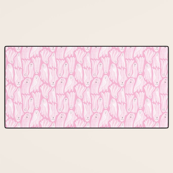 Gossamer Ghosts - pink Desk Mat Gallery Image 3