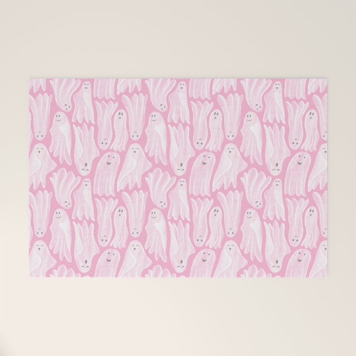 Gossamer Ghosts - pink Welcome Mat Gallery Image 1
