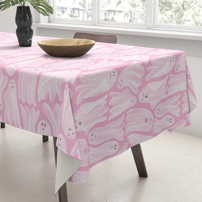 Gossamer Ghosts - pink Tablecloth Gallery Image 3
