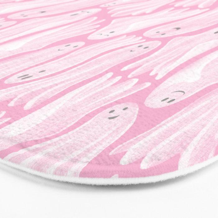 Gossamer Ghosts - pink Bath Mat Gallery Image 3