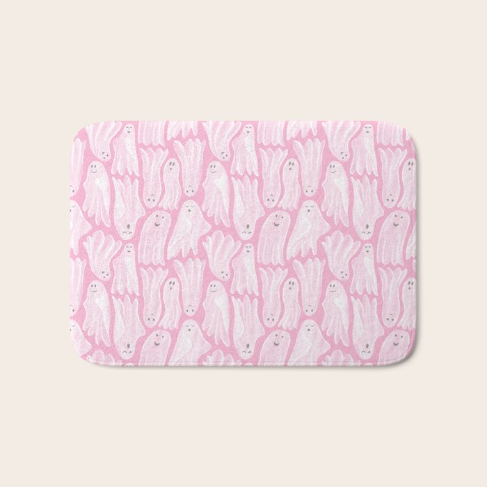Gossamer Ghosts - pink Bath Mat Gallery Image 1