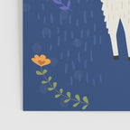 Llama on Blue Poster Gallery Image 3