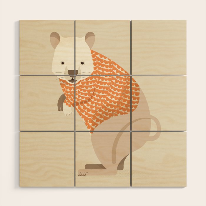 Whimsical Quokka Wood Wall Art Gallery Image 1