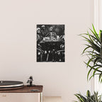 Six Skeletons Smoking vintage black and white photograph / photography poster Poster Gallery Image 2