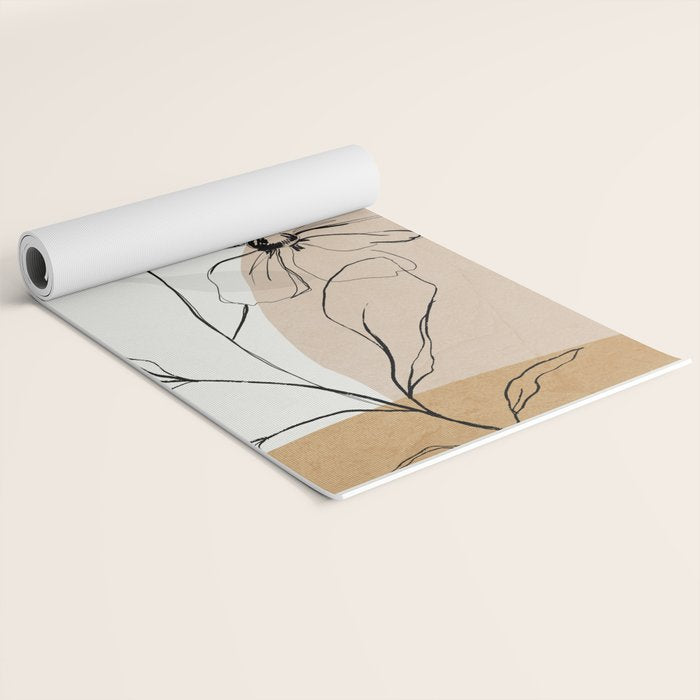 Abstract Art /Minimal Flowers Yoga Mat Gallery Image 2