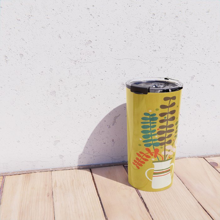 Potted Leaves Travel Mug Gallery Image 4