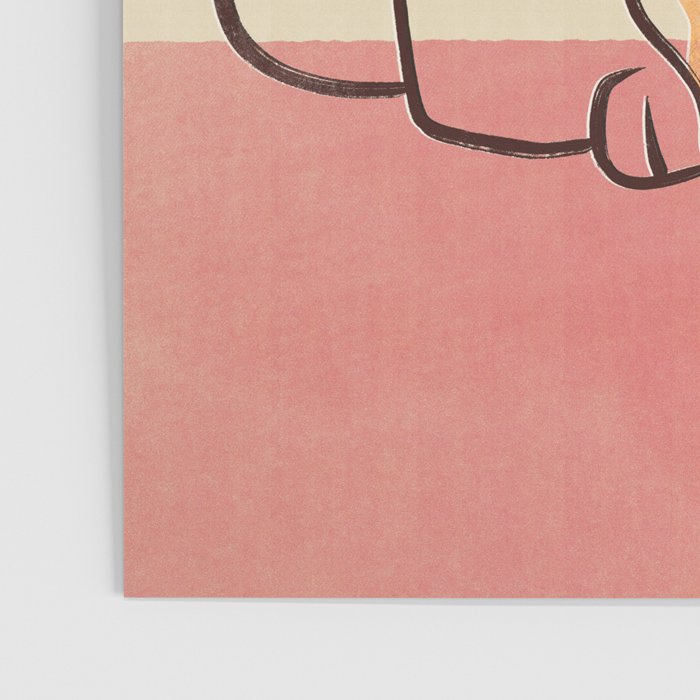 Adorable French Bulldog - Playful Dog Design in Neutral Tones Poster Gallery Image 3