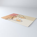 Adorable French Bulldog - Playful Dog Design in Neutral Tones Rug Gallery Image 3