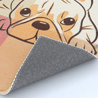 Adorable French Bulldog - Playful Dog Design in Neutral Tones Rug Gallery Image 4