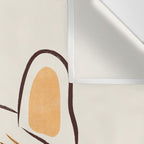 Adorable French Bulldog - Playful Dog Design in Neutral Tones Wall Tapestry Gallery Image 3
