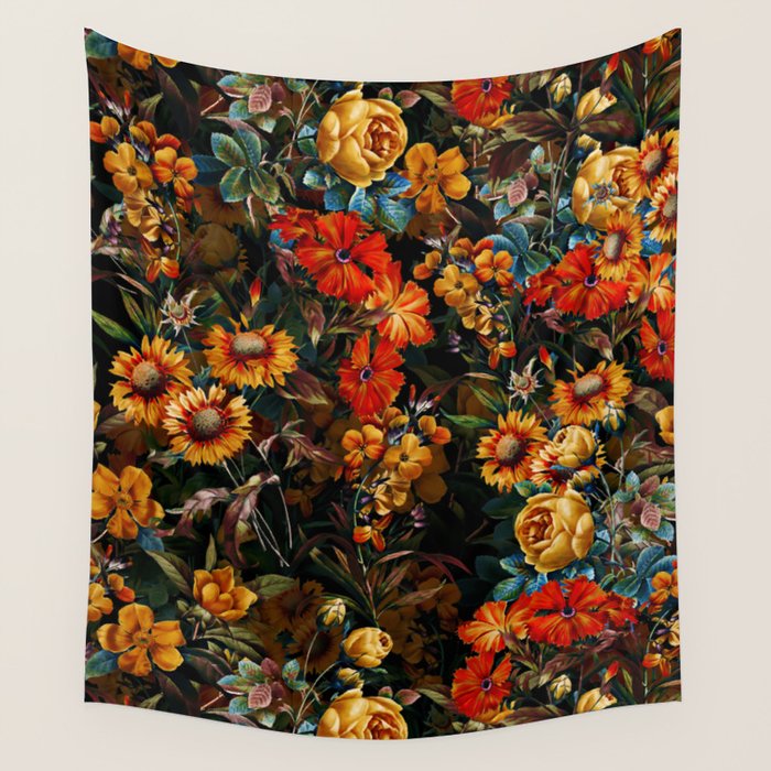 Midnight Garden VII Wall Tapestry Gallery Image 1