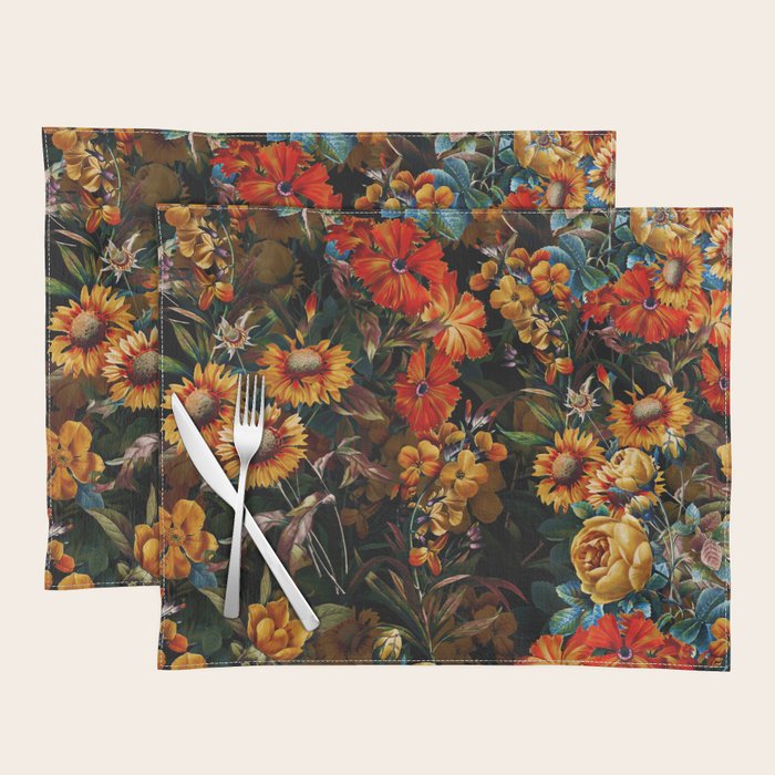 Midnight Garden VII Placemat Gallery Image 1