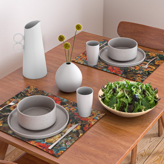 Midnight Garden VII Placemat Gallery Image 2