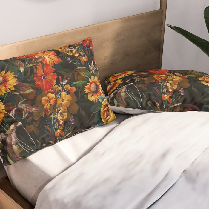 Midnight Garden VII Pillow Sham Gallery Image 2