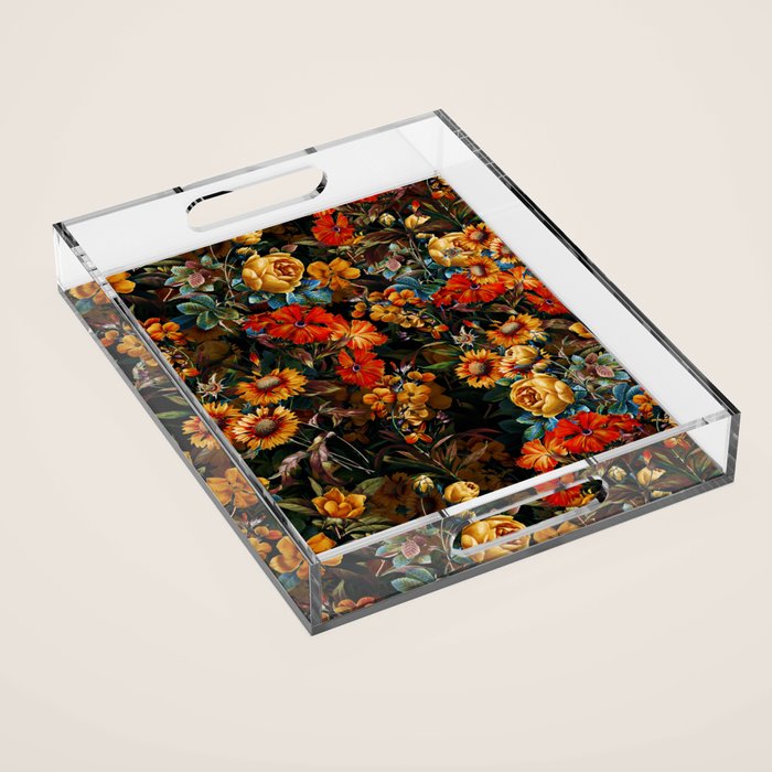 Midnight Garden VII Acrylic Tray Gallery Image 1